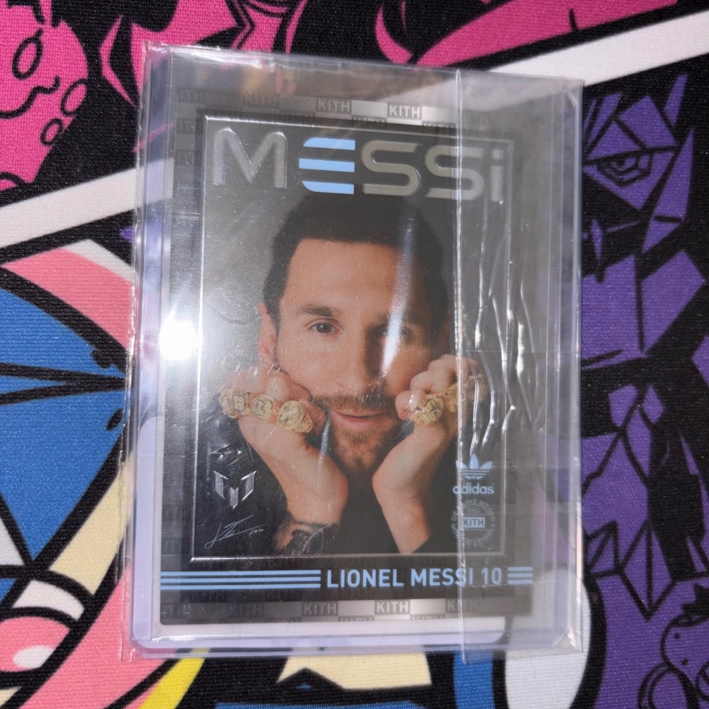 Kith x Adidas Lionel Messi Soccer PT3 GWP Trading Card KHAASOCPT3-GWP1 Black